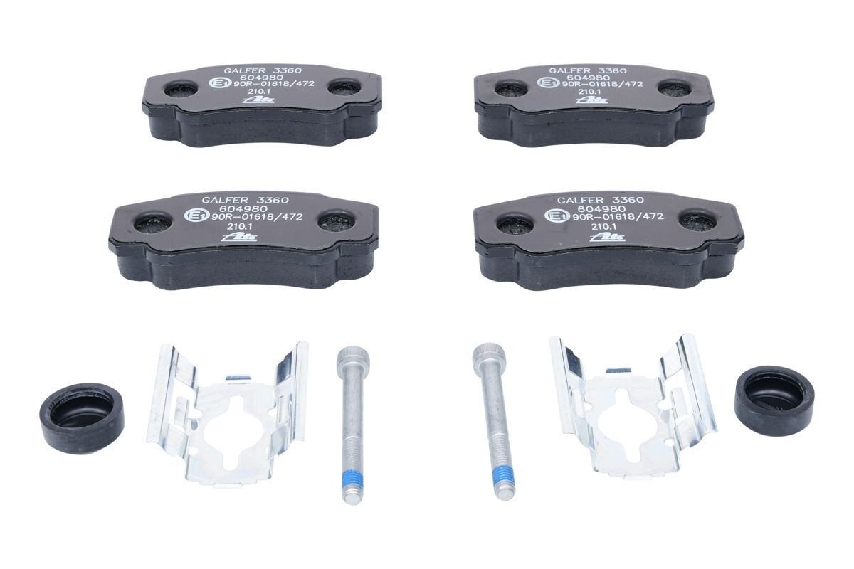 Stabdžių trinkelių rinkinys, diskinis stabdys ATE 13.0460-4980.2