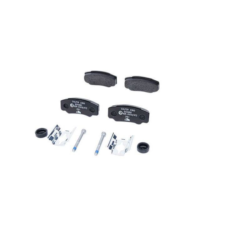 Stabdžių trinkelių rinkinys, diskinis stabdys ATE 13.0460-4980.2