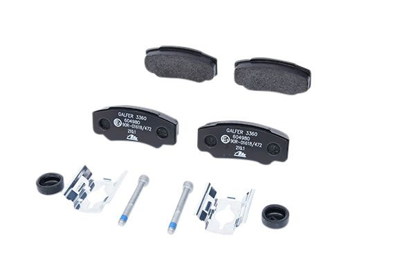 Stabdžių trinkelių rinkinys, diskinis stabdys ATE 13.0460-4980.2