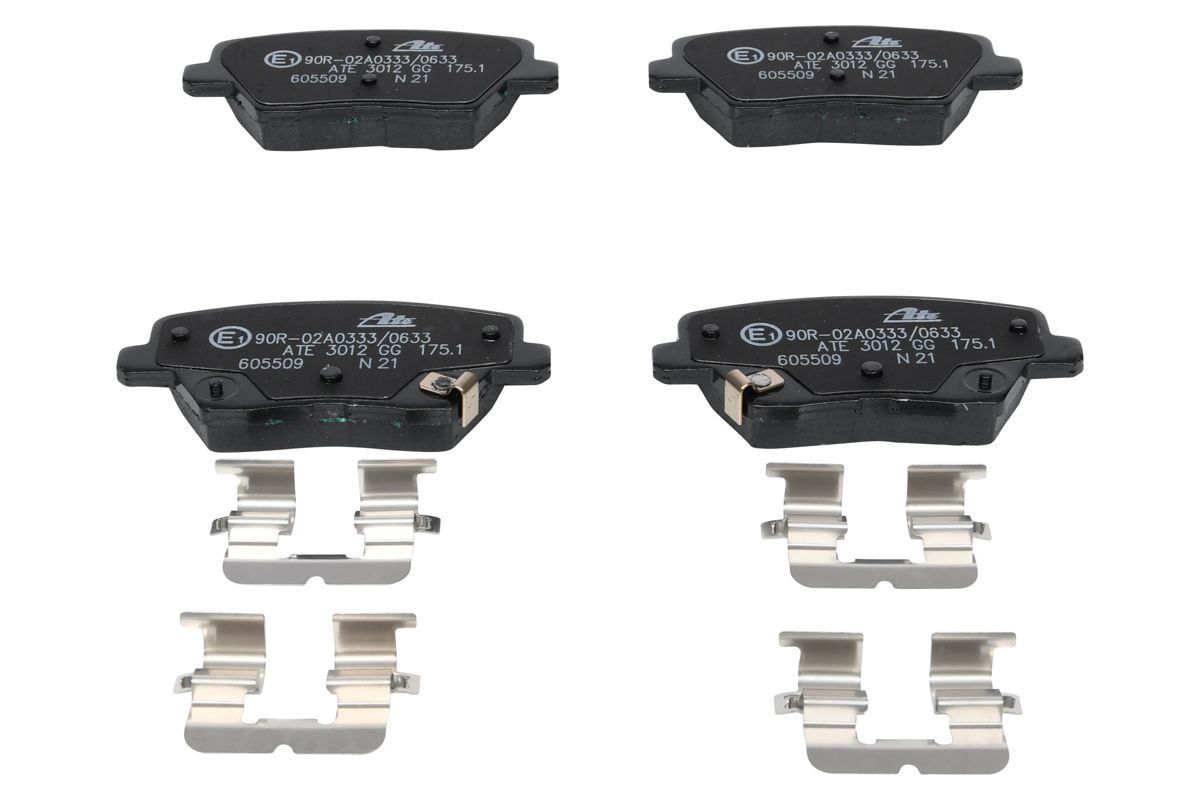 Stabdžių trinkelių rinkinys, diskinis stabdys ATE 13.0460-5509.2