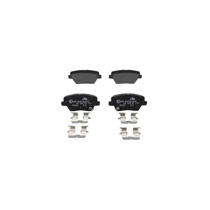 Stabdžių trinkelių rinkinys, diskinis stabdys ATE 13.0460-5509.2