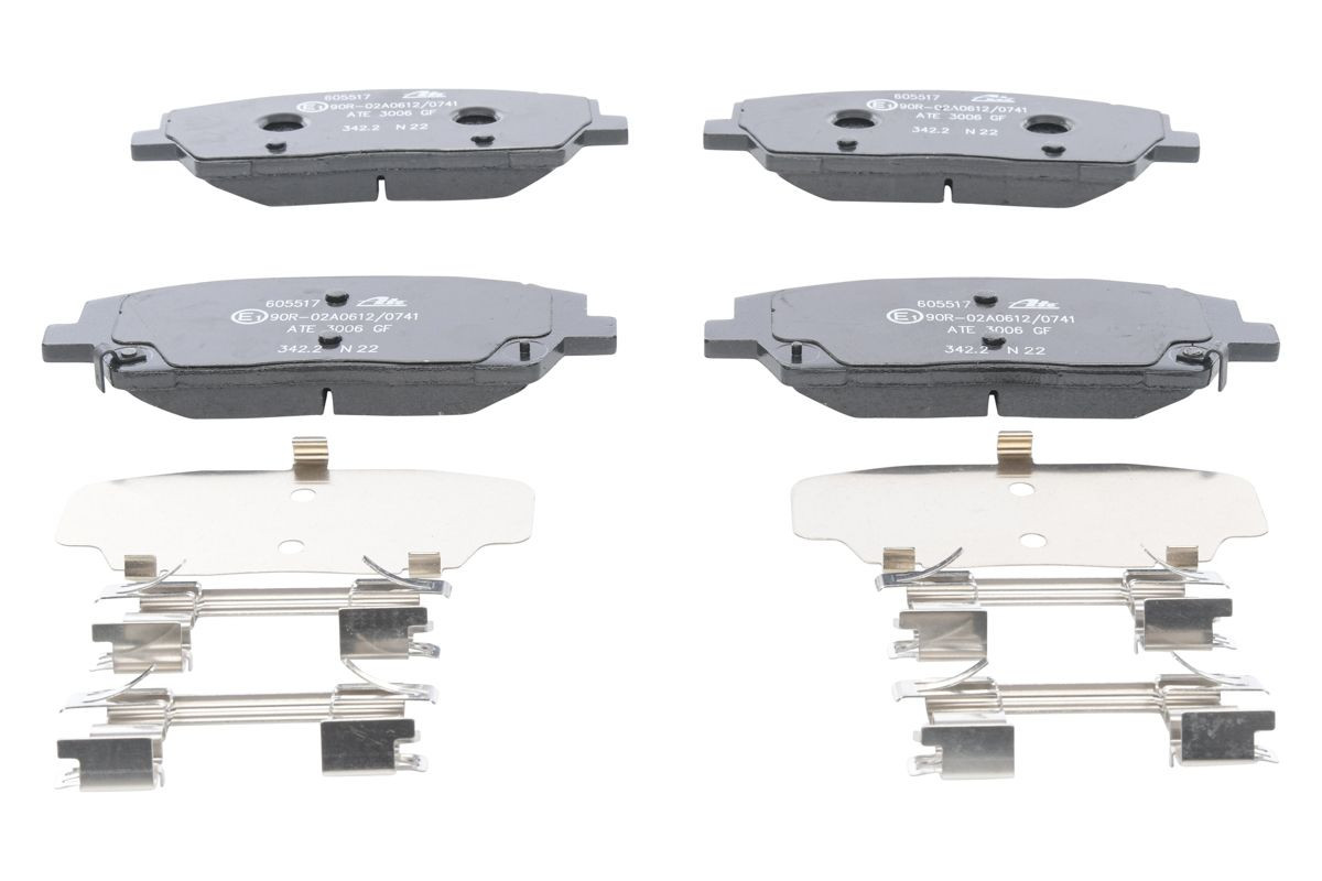 Stabdžių trinkelių rinkinys, diskinis stabdys ATE 13.0460-5517.2