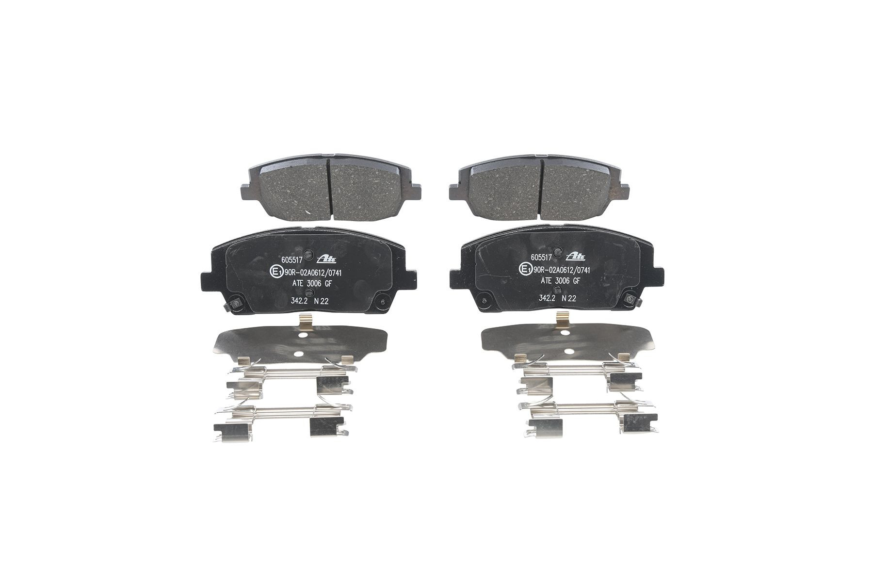 Stabdžių trinkelių rinkinys, diskinis stabdys ATE 13.0460-5517.2