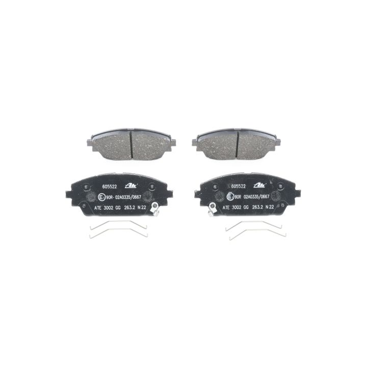 Stabdžių trinkelių rinkinys, diskinis stabdys ATE 13.0460-5522.2