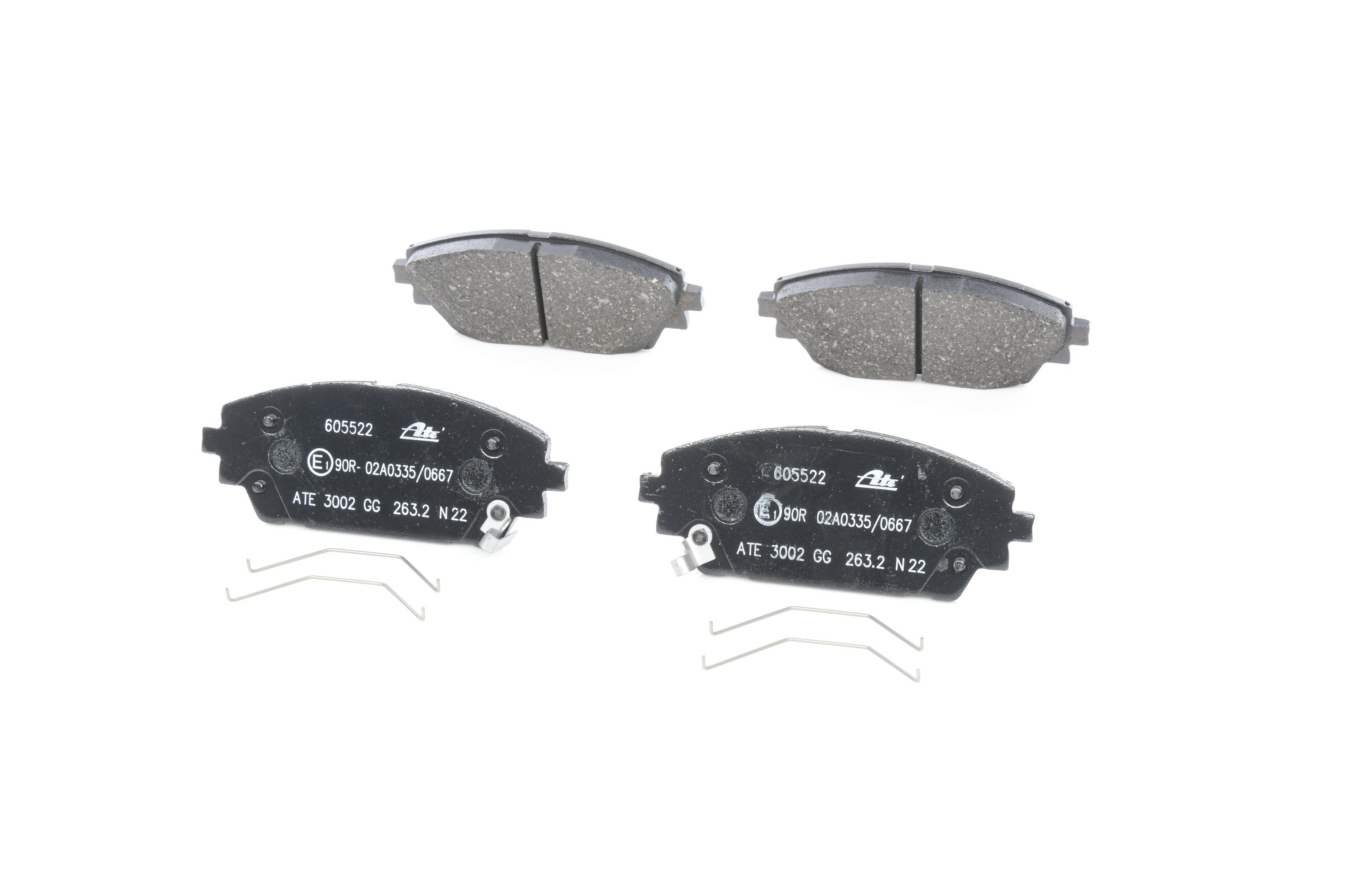 Stabdžių trinkelių rinkinys, diskinis stabdys ATE 13.0460-5522.2