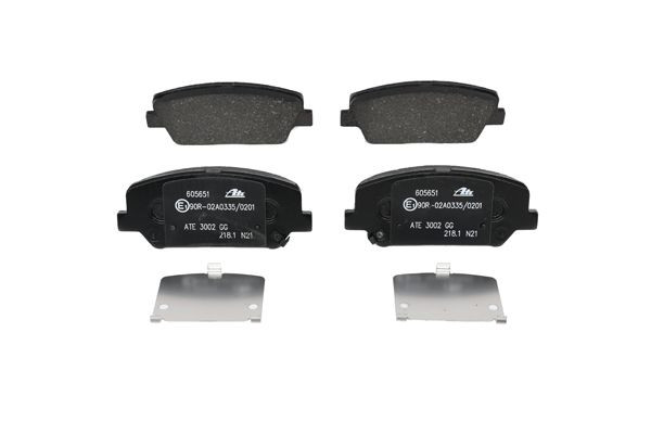 Stabdžių trinkelių rinkinys, diskinis stabdys ATE 13.0460-5651.2