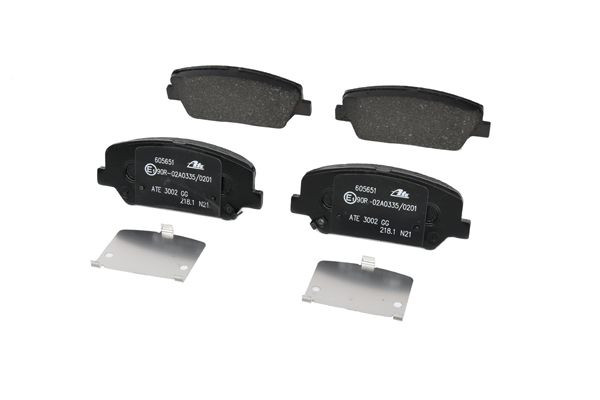 Stabdžių trinkelių rinkinys, diskinis stabdys ATE 13.0460-5651.2