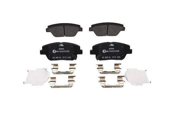 Stabdžių trinkelių rinkinys, diskinis stabdys ATE 13.0460-5660.2