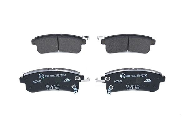 Stabdžių trinkelių rinkinys, diskinis stabdys ATE 13.0460-5672.2