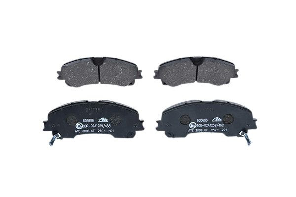 Stabdžių trinkelių rinkinys, diskinis stabdys ATE 13.0460-5686.2