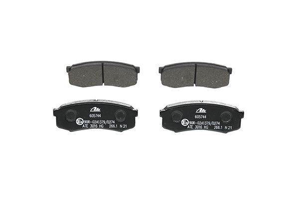 Stabdžių trinkelių rinkinys, diskinis stabdys ATE 13.0460-5744.2