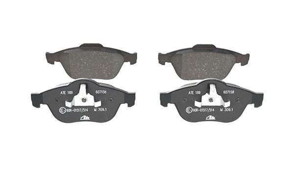 Stabdžių trinkelių rinkinys, diskinis stabdys ATE 13.0460-7158.2