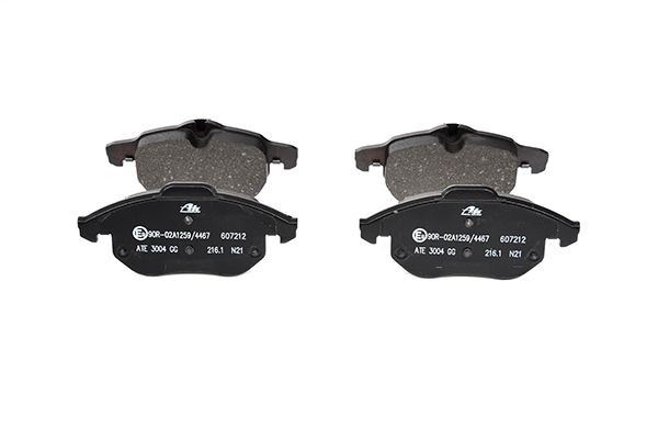 Stabdžių trinkelių rinkinys, diskinis stabdys ATE 13.0460-7212.2