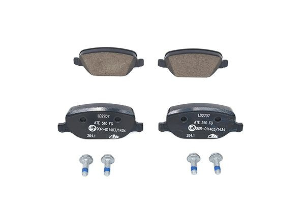 Stabdžių trinkelių rinkinys, diskinis stabdys ATE 13.0470-2707.2