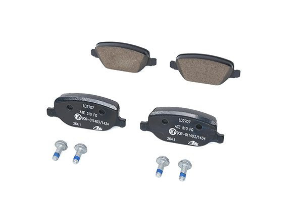 Stabdžių trinkelių rinkinys, diskinis stabdys ATE 13.0470-2707.2