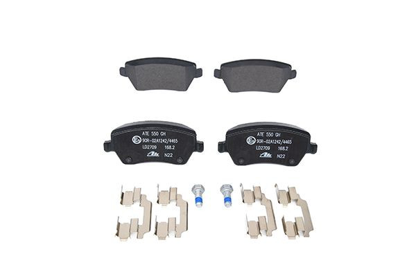 Stabdžių trinkelių rinkinys, diskinis stabdys ATE 13.0470-2709.2