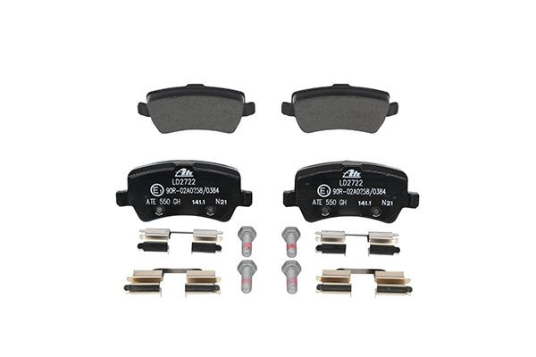 Stabdžių trinkelių rinkinys, diskinis stabdys ATE 13.0470-2722.2