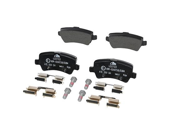 Stabdžių trinkelių rinkinys, diskinis stabdys ATE 13.0470-2722.2