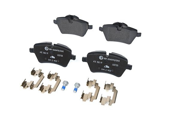 Stabdžių trinkelių rinkinys, diskinis stabdys ATE 13.0470-2725.2