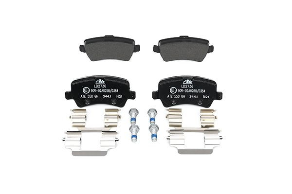 Stabdžių trinkelių rinkinys, diskinis stabdys ATE 13.0470-2736.2