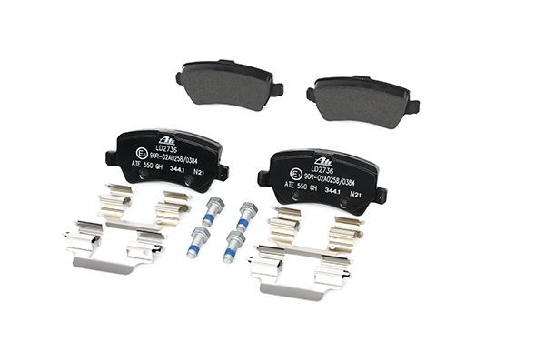 Stabdžių trinkelių rinkinys, diskinis stabdys ATE 13.0470-2736.2