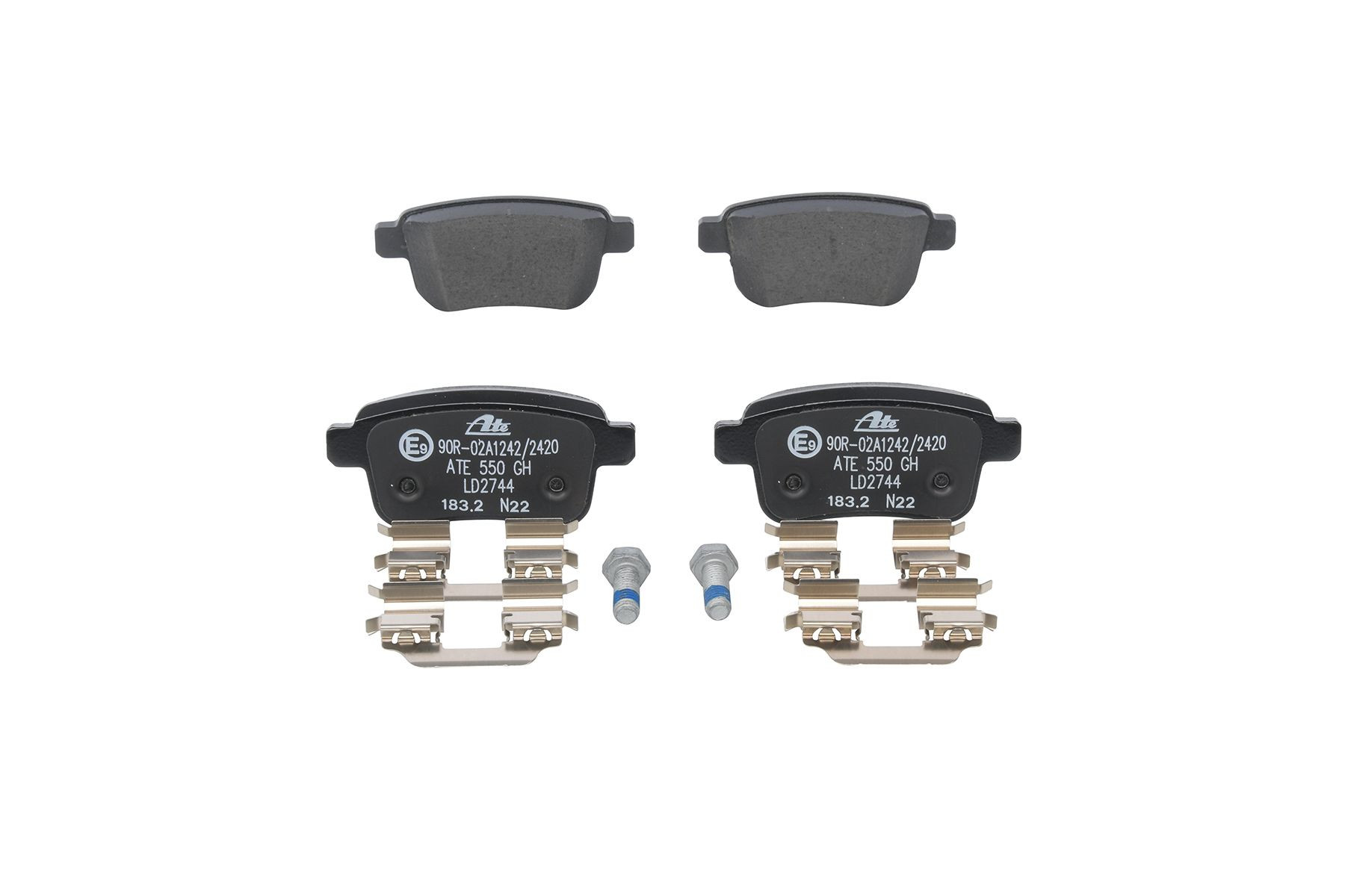 Stabdžių trinkelių rinkinys, diskinis stabdys ATE 13.0470-2744.2