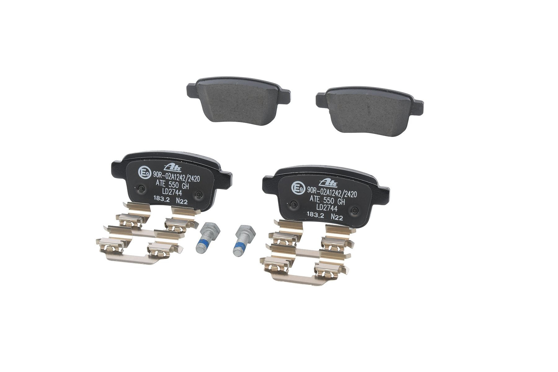 Stabdžių trinkelių rinkinys, diskinis stabdys ATE 13.0470-2744.2