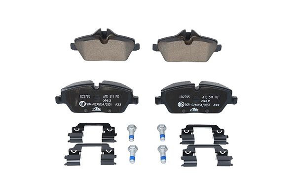 Stabdžių trinkelių rinkinys, diskinis stabdys ATE 13.0470-2795.2