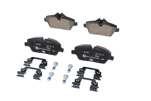 Stabdžių trinkelių rinkinys, diskinis stabdys ATE 13.0470-2795.2