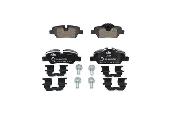 Stabdžių trinkelių rinkinys, diskinis stabdys ATE 13.0470-2797.2