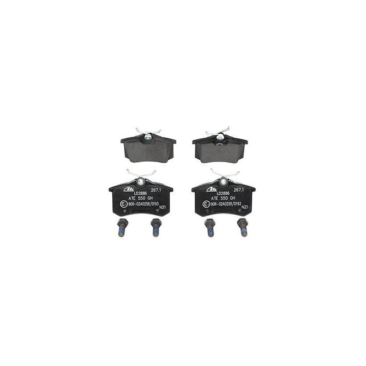 Stabdžių trinkelių rinkinys, diskinis stabdys ATE 13.0470-2886.2