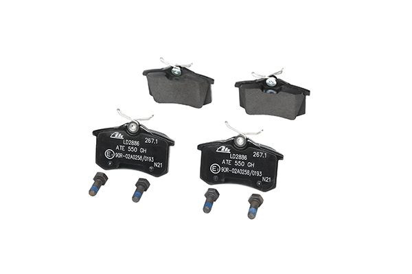 Stabdžių trinkelių rinkinys, diskinis stabdys ATE 13.0470-2886.2