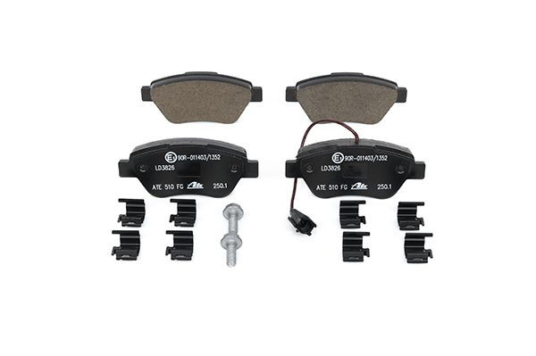 Stabdžių trinkelių rinkinys, diskinis stabdys ATE 13.0470-3826.2