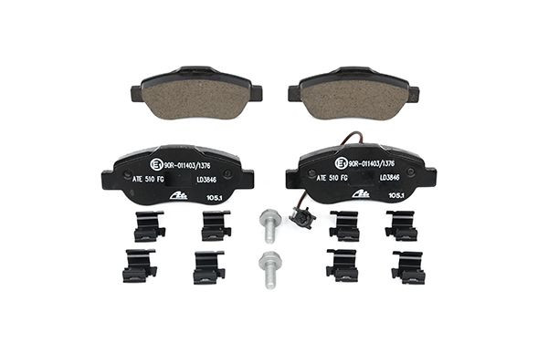 Stabdžių trinkelių rinkinys, diskinis stabdys ATE 13.0470-3846.2