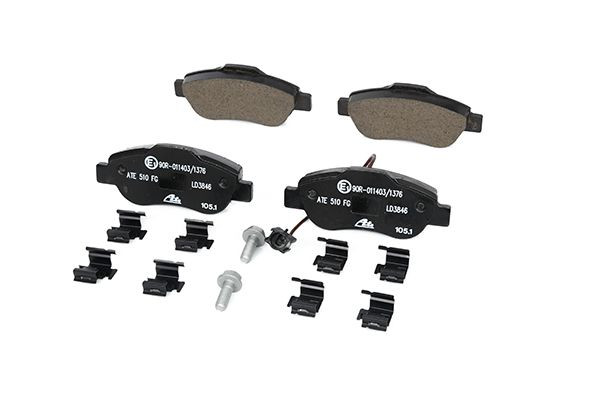 Stabdžių trinkelių rinkinys, diskinis stabdys ATE 13.0470-3846.2