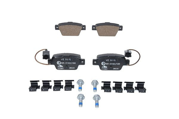 Stabdžių trinkelių rinkinys, diskinis stabdys ATE 13.0470-3861.2