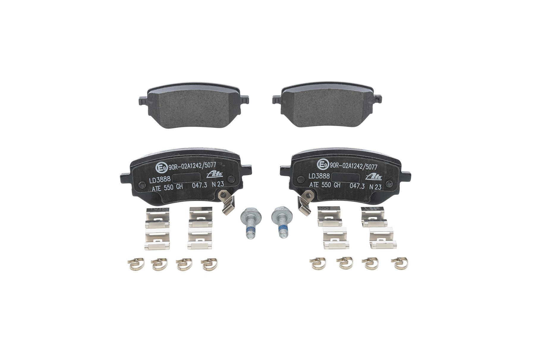 Stabdžių trinkelių rinkinys, diskinis stabdys ATE 13.0470-3888.2