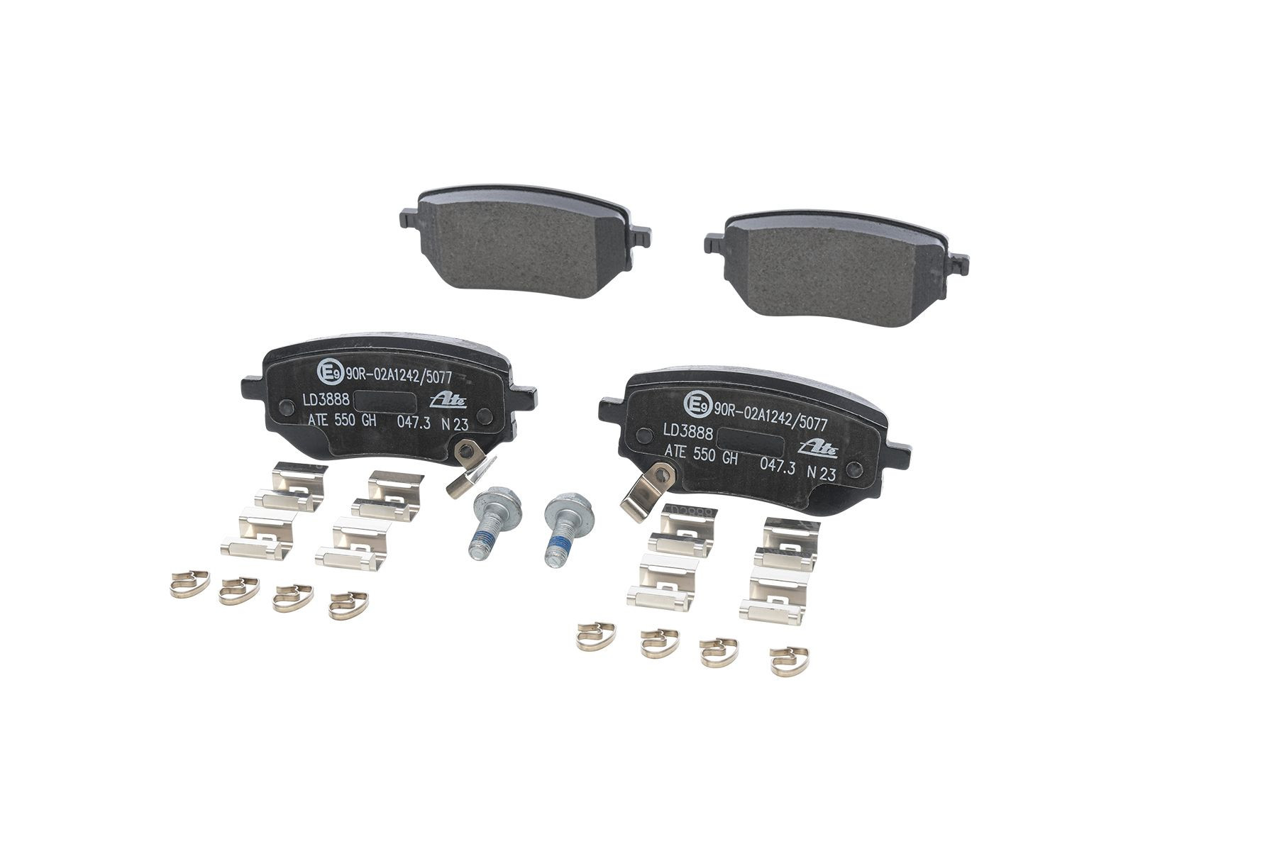 Stabdžių trinkelių rinkinys, diskinis stabdys ATE 13.0470-3888.2