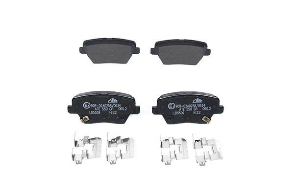 Stabdžių trinkelių rinkinys, diskinis stabdys ATE 13.0470-5509.2