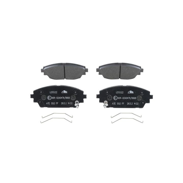 Stabdžių trinkelių rinkinys, diskinis stabdys ATE 13.0470-5522.2