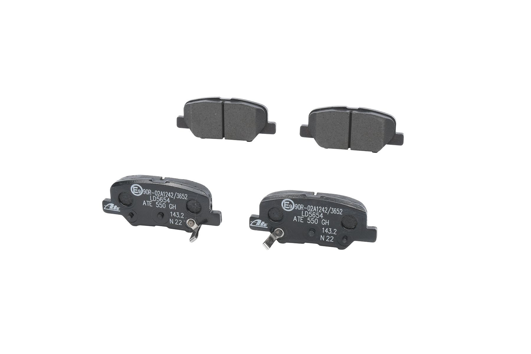 Stabdžių trinkelių rinkinys, diskinis stabdys ATE 13.0470-5654.2