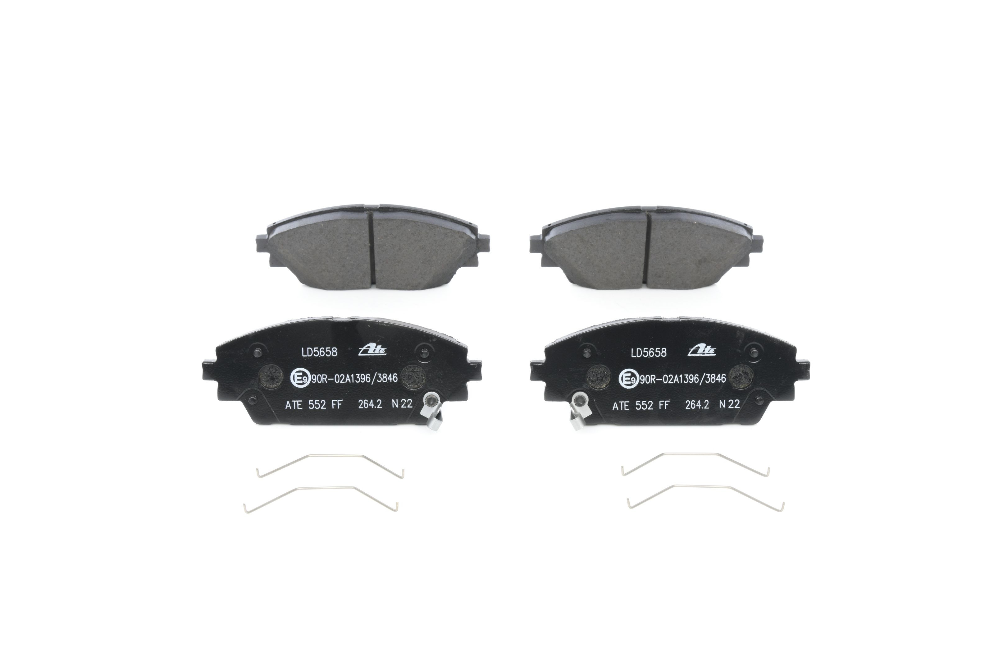 Stabdžių trinkelių rinkinys, diskinis stabdys ATE 13.0470-5658.2