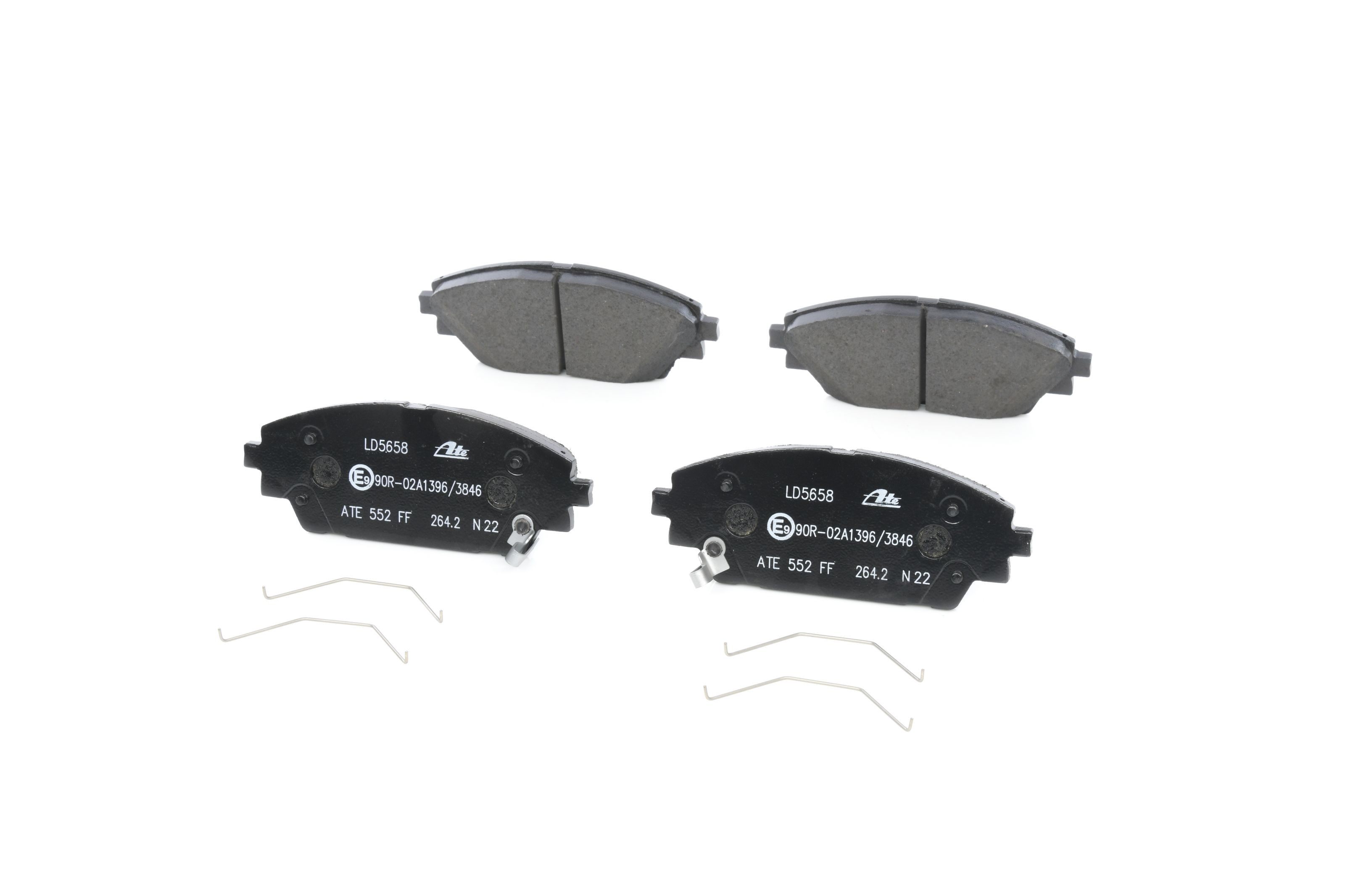 Stabdžių trinkelių rinkinys, diskinis stabdys ATE 13.0470-5658.2