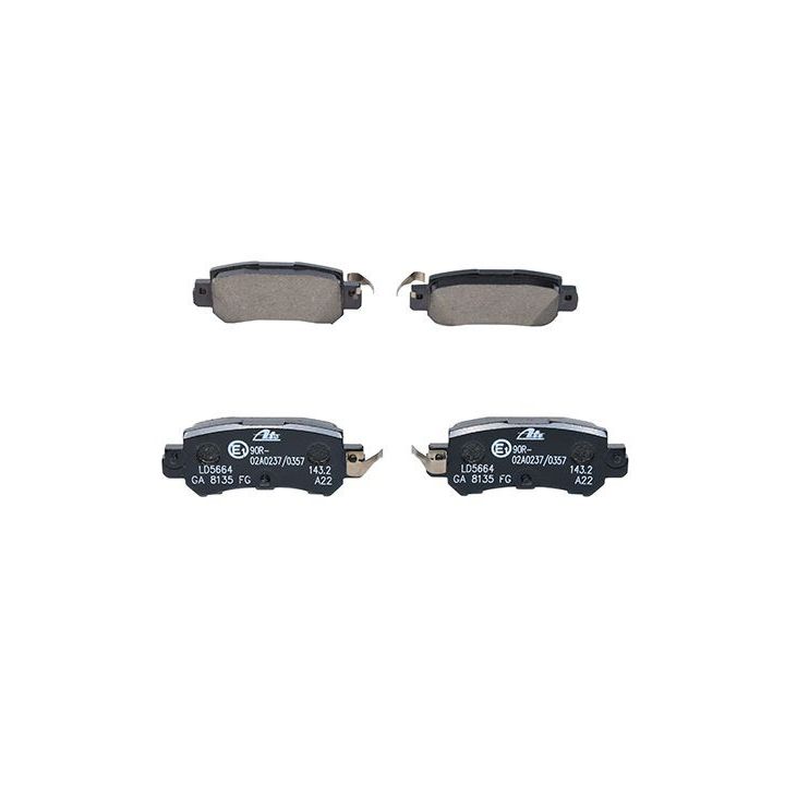 Stabdžių trinkelių rinkinys, diskinis stabdys ATE 13.0470-5664.2