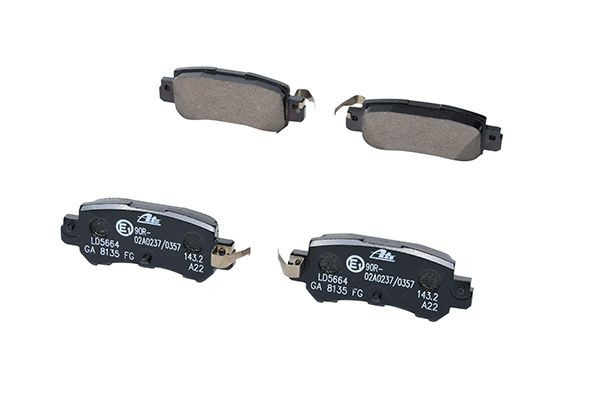 Stabdžių trinkelių rinkinys, diskinis stabdys ATE 13.0470-5664.2