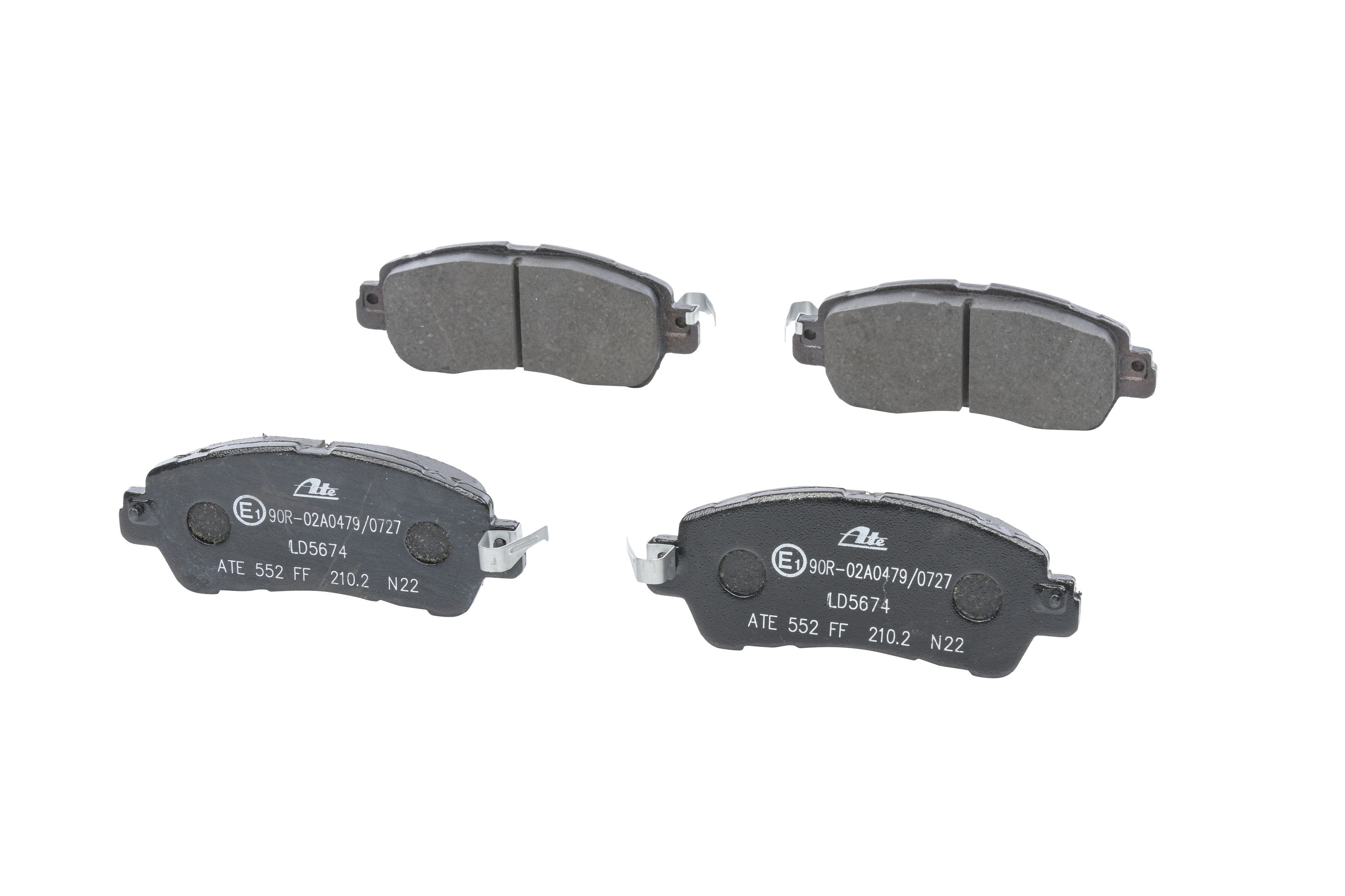 Stabdžių trinkelių rinkinys, diskinis stabdys ATE 13.0470-5674.2