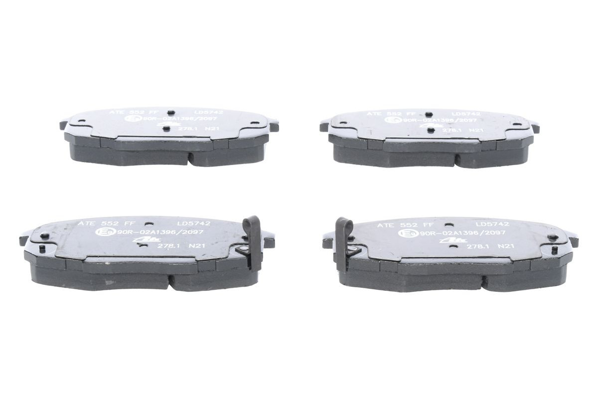 Stabdžių trinkelių rinkinys, diskinis stabdys ATE 13.0470-5742.2