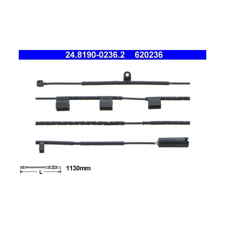 įspėjimo kontaktas, stabdžių trinkelių susidėvėjimas ATE 24.8190-0236.2