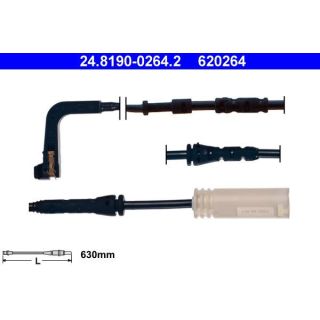 įspėjimo kontaktas, stabdžių trinkelių susidėvėjimas ATE 24.8190-0264.2