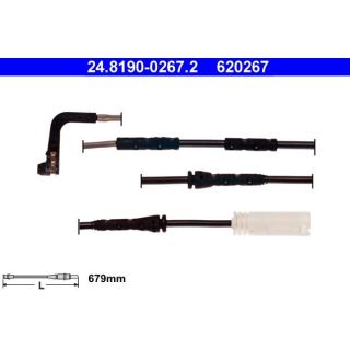 įspėjimo kontaktas, stabdžių trinkelių susidėvėjimas ATE 24.8190-0267.2